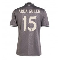 Camisa de Futebol Real Madrid Arda Guler #15 Equipamento Alternativo 2024-25 Manga Curta